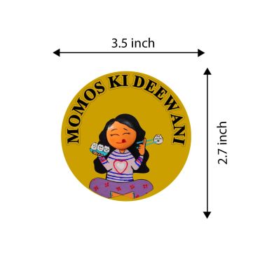 Wooden Momos Ki Deewani Fridge Magnet | Home & Kitchen Decor | Fast Food Fridge Magnets | Best Souvenir Gift